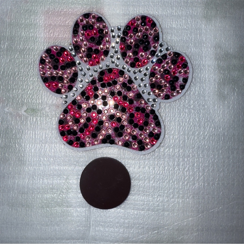 Colorful Paw Print Magnets for Small Pets